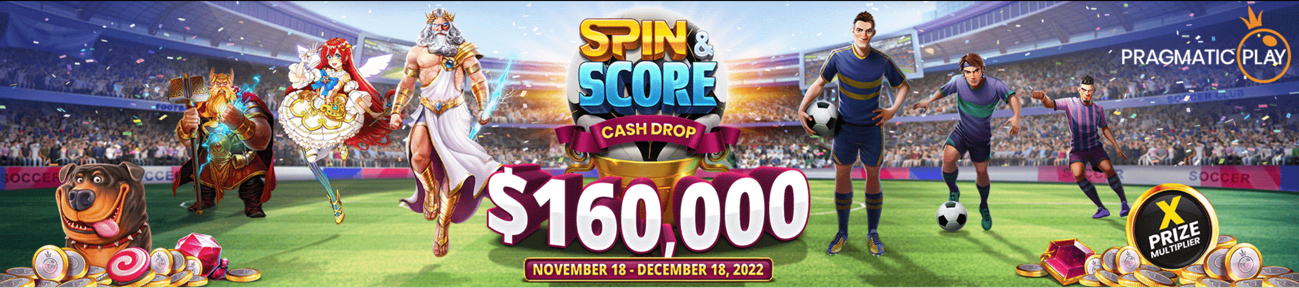 Spin & Score Cashdrop Promotion 2022 by Megaway